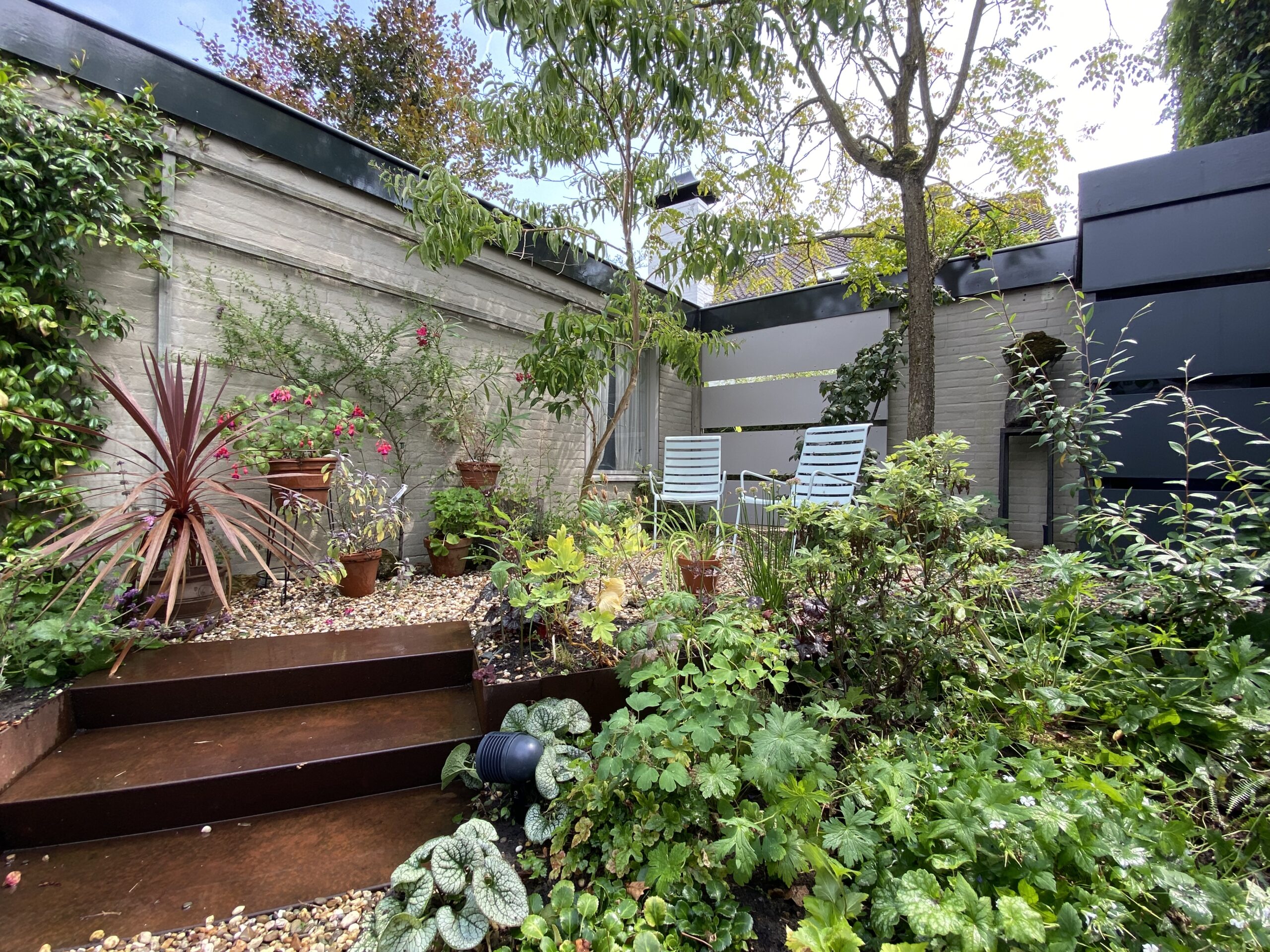 stadstuin met twee gezichten